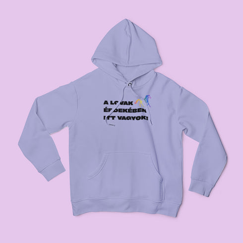 ZShowTime unisex kapucnis pulcsi - A lovak érdekében itt vagyok!
